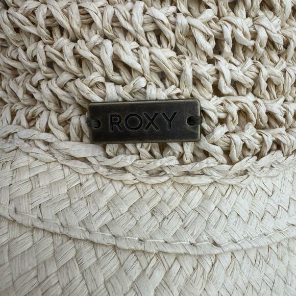 Roxy Women's Aloof Beauty Straw Sun Hat Caps (Natural) Beige Size S NWT - Picture 11 of 11